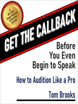 cover image of Get the Callback Before You Even Begin to Speak